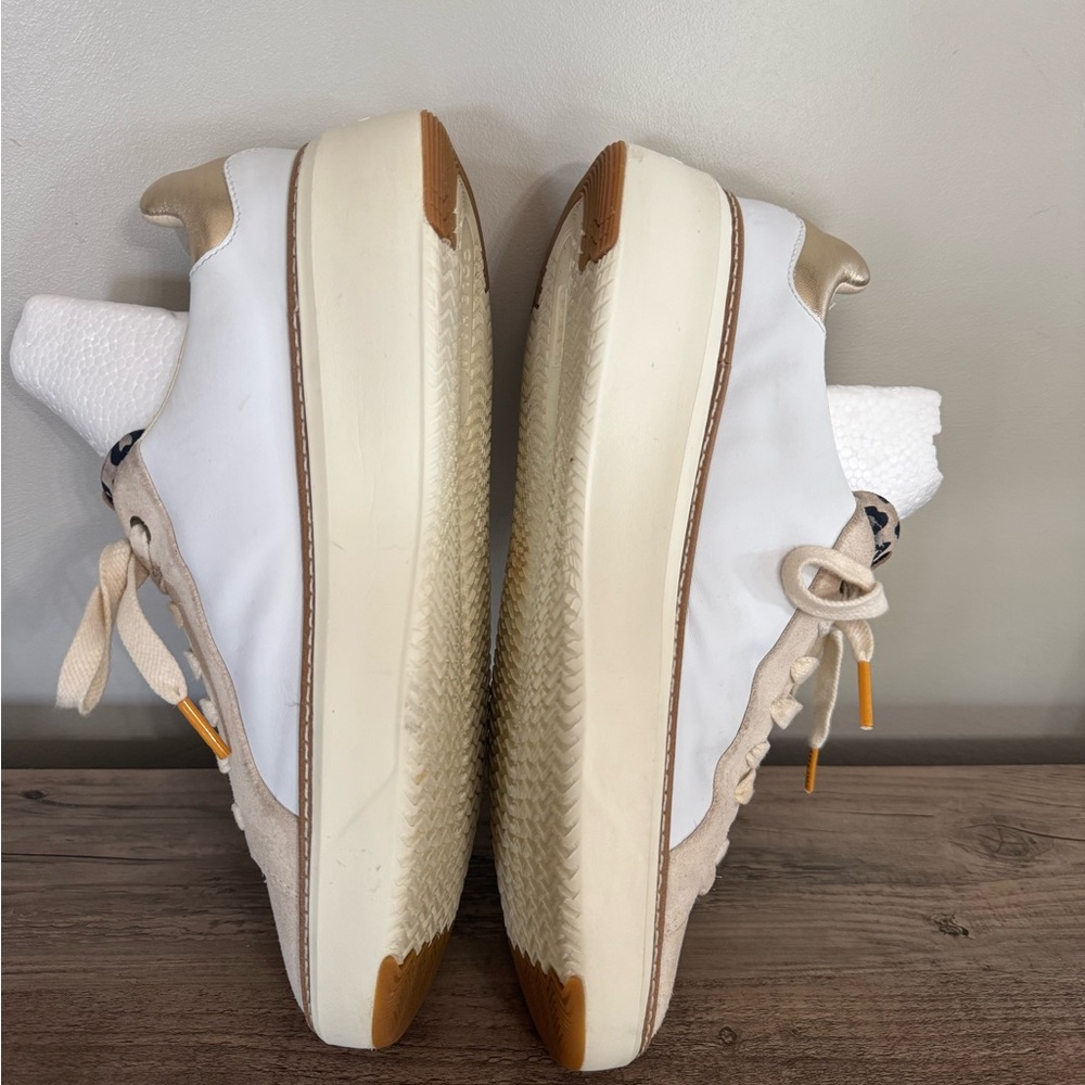 Cole Haan Cream and Gold Women's Sneakers - Picture 4 of 13